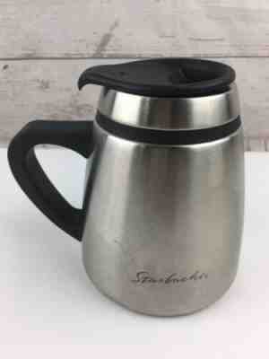Starbucks Stainless Steel Chubby Coffee Mug Lid 16 oz NICE RARE Skidproof Bottom - Sold on eBay Oct, 29th 2019 for $40.00