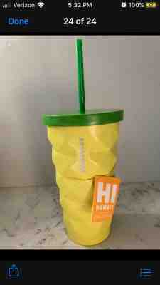 Brand new and never used collectible Starbucks’ pineapple cups from Oahu Hawaii - Sold on eBay Oct, 29th 2019 for $52.00