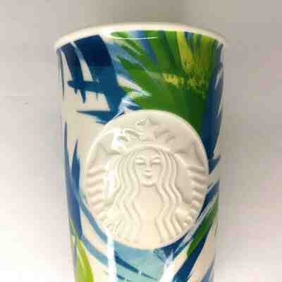New Starbucks 2016 Hawaii Double Wall Ceramic Tumbler 12 oz Splash Proof Lid - Sold on eBay Oct, 29th 2019 for $31.95