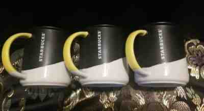 3 Starbucks 2017 Special Edition Holiday Cups - Angel Dip - Black White 12oz Mug - Sold on eBay Oct, 29th 2019 for $30.00