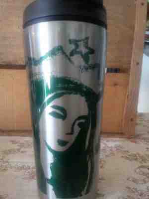  STARBUCKS MERMAID SIREN GREEN  STAINLESS STEEL GRANDE TUMBLER 16OZ HTF - Sold on eBay Oct, 29th 2019 for $22.00