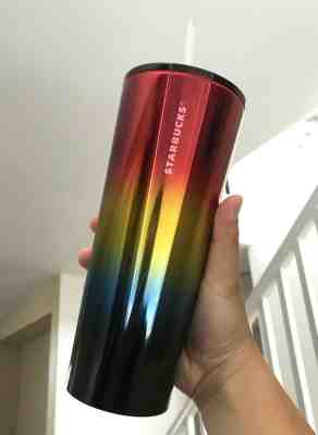 Starbucks Stainless Steel Pride Rainbow Cold Cup Tumbler Venti 24oz Summer 2019 - Sold on eBay Oct, 29th 2019 for $34.95