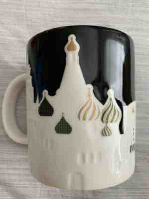 Starbucks Moscow Russia Mug City Relief Series Black & White with SKU Rare New - Sold on eBay Oct, 29th 2019 for $149.00