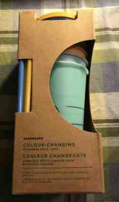 New Starbucks Set Of 5 Reuseable Color Changing Cups  - Sold on eBay Oct, 29th 2019 for $70.00
