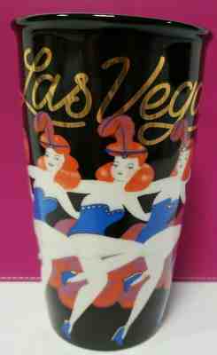 Starbucks Las Vegas Ceramic Showgirls Can Can Line Tumbler Travel Mug 12oz 2016 - Sold on eBay Oct, 29th 2019 for $39.99