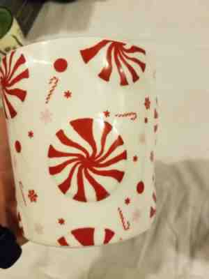 Starbucks Ceramic Coffee Mug Holiday 2007 Peppermint Red White 16 fl oz - Sold on eBay Oct, 29th 2019 for $22.95