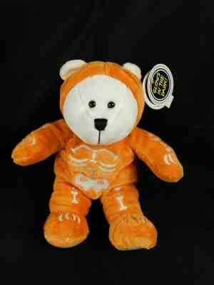 Starbucks Bearista Bear Orange Skeleton 2004 Glows in Dark New w Tags - Sold on eBay Oct, 29th 2019 for $24.99