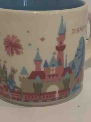 Starbucks Mug You Are Here Disney Magic Castle Blue Interior Last One - Sold on eBay Oct, 29th 2019 for $45.00