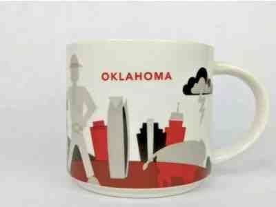 Starbucks Coffee 2016 You Are Here Collection Ceramic Mug Cup Oklahoma OKC 14oz - Sold on eBay Oct, 28th 2019 for $15.56