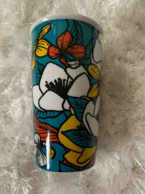 New 2019 Starbucks Blue Ceramic Poppy Flower Travel Cup Mug 12 oz - Sold on eBay Oct, 27th 2019 for $19.99
