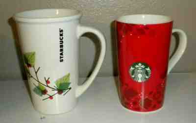 Starbucks Holiday Christmas Coffee Mugs 2011 21OZ & 2013 16OZ EUC - Sold on eBay Oct, 26th 2019 for $18.99