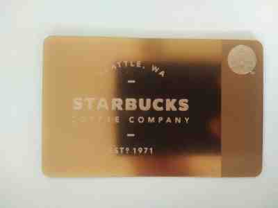 BRAND NEW Starbucks Rose Gold Metal Card Unused Unregistered Limited Edition - Sold on eBay Aug, 21st 2019 for $1,750.00