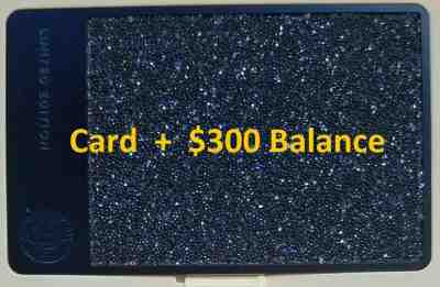NEW Starbucks Card Sparkling Blue Swarovski  $300 balance RARE MINT - Sold on eBay Sep, 23rd 2019 for $675.00