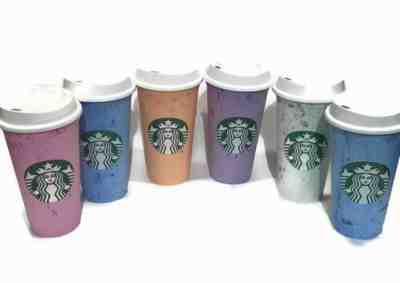 CASE Of 24 Starbucks Reusable Hot & Cold Cup Collection Pack Of 6 W/Lids 16 oz  - Sold on eBay Aug, 21st 2019 for $475.00
