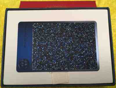 Starbucks Swarovski Crystal Limited Edition Stainless Steel Deep Blue Card - Sold on eBay Sep, 14th 2019 for $450.00