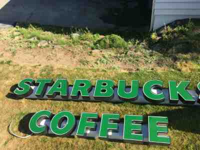 Vintage authentic  Starbucks Coffee Advertising Store Sign