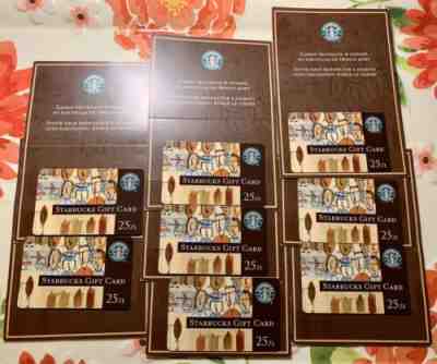 Starbucks Card Poland Old Logo 25ZL Unique Lot Of 8 W/ Sleeves - Sold on eBay Nov, 10th 2019 for $387.00