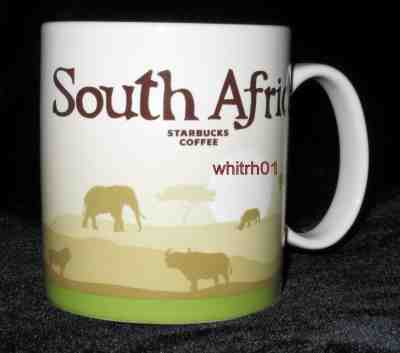 Starbucks South Africa Mug Lion Tree Life Big 5 Rhino Safari Coffee Cup New Icon