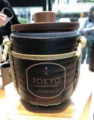 Starbucks Japan Reserve Roastery Tokyo Barrel Canister Black & White - Sold on eBay Sep, 21st 2019 for $290.00