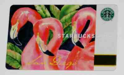 Starbucks RARE 2003 San Diego Zoo FLAMINGOS Charity Fund Raiser Card  HTF