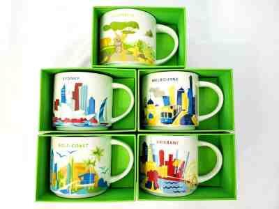 US Seller New Starbucks YAH You are here 5 Mugs Sydney Australia Melbourne More