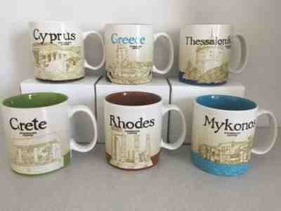 STARBUCKS  ** GREECE Country And Cities Set Of 6 MUGS 16 OZ, BRAND NEW, GIFT SET - Sold on eBay Aug, 22nd 2019 for $199.00