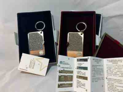 Pair Of Starbucks Cards Sparkling Swarovski Keychains Champagne Silver NIB China - Sold on eBay Nov, 9th 2019 for $199.00