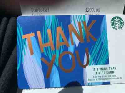 $200 Starbucks Gift Card SAVE NOW!! - Sold on eBay Aug, 31st 2019 for $175.00