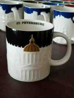 rare mugs Starbucks 2013 ST. PETERSBURG Skyline City Relief Collector 16oz w/SKU - Sold on eBay Sep, 27th 2019 for $175.00