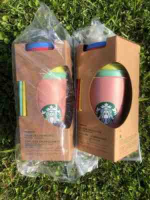Starbucks 2019 Reusable Color Changing Cups 5 pk (2) New In Box! 10 CUPS TOTAL ! - Sold on eBay Oct, 2nd 2019 for $175.00