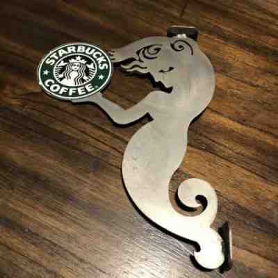 metal Starbucks Store Display Sign Mermaid - Sold on eBay Oct, 4th 2019 for $150.00