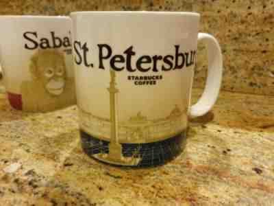 STARBUCKS Mug St. Petersburg Icon Series Ver 1 16oz 2014 Mint RARE - Sold on eBay Oct, 9th 2019 for $150.00