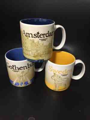 Starbucks Coffee Mug Sweden Gothenburg Amsterdam Global Icon Serie City Mug - Sold on eBay Sep, 7th 2019 for $149.99