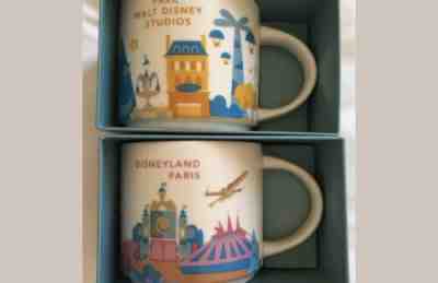 Starbucks Disney Paris YAH Mug Set Disneyland Studios Star Wars You Here Mickey - Sold on eBay Sep, 12th 2019 for $148.99