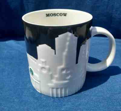 NEW Rare Starbucks MOSCOW Russia Mug City Relief Series Black & White with SKU - Sold on eBay Aug, 25th 2019 for $135.00