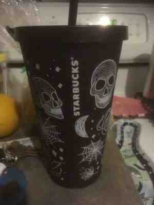 2019 Starbucks Halloween Skull Tumbler 16oz Purplish Black - Hard to find! - Sold on eBay Sep, 13th 2019 for $135.00