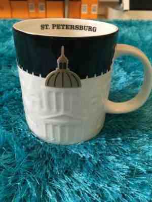 Rare Starbucks City Relief Mug St. Petersburg Russia Black with SKU - Sold on eBay Sep, 19th 2019 for $129.99