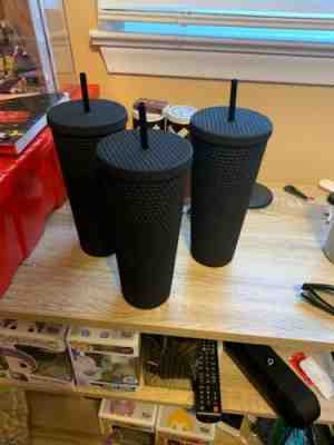 Lot of THREE Starbucks Matte Black Studded Tumbler Cup, Venti 24oz, Fall 2019 - Sold on eBay Sep, 7th 2019 for $125.00