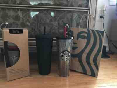 ???? NEW Starbucks Halloween 2019 Tumbler Set Black Studded Reusable Spider Web ???? - Sold on eBay Oct, 1st 2019 for $125.00
