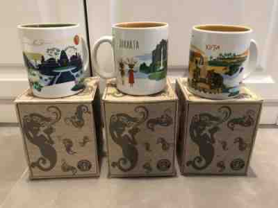 Starbucks Indonesia Mugs - Ubud, Kuta, And Jakarta - Sold on eBay Oct, 4th 2019 for $125.00