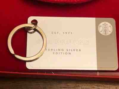 Starbucks Card 2014 Sterling Silver Keychain Limited Edition w/ $0 balance RARE! - Sold on eBay Sep, 3rd 2019 for $123.99