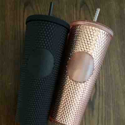 Starbucks Fall 2019 Limited Edition Studded Tumbler Cup - Matte Black And Gold R - Sold on eBay Nov, 8th 2019 for $120.00