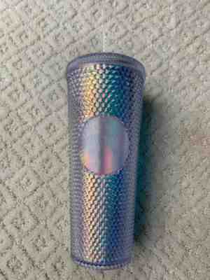 NEW Starbucks 2018 Holiday Iridescent Holographic Diamond Facet 24oz Cold Cup - Sold on eBay Sep, 1st 2019 for $119.95