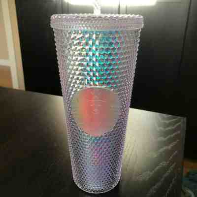 2018 RAINBOW STARBUCKS IRIDESCENT STUDDED COLD CUP UNICORN TUMBLER GLITTER w SKU - Sold on eBay Sep, 27th 2019 for $119.00