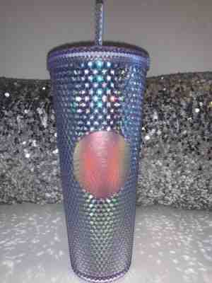 STARBUCKS 2018 IRIDESCENT Rainbow STUDDED COLD CUP UNICORN TUMBLER GLITTER. NEW - Sold on eBay Nov, 7th 2019 for $119.00