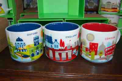 3x New Authentic Starbucks LONDON / ENGLAND / OXFORD You Are Here Mugs YAH - Sold on eBay Aug, 19th 2019 for $115.00