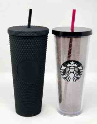 Starbucks Black Studded & Spiderweb Glitter Tumbler Cup Set Halloween 2019 LE - Sold on eBay Oct, 1st 2019 for $109.99