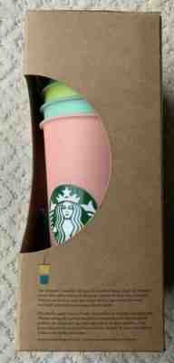 NEW STARBUCKS SUMMER 2019 COLOR-CHANGING REUSABLE CUPS W/STRAWS SET OF (5)  - Sold on eBay Aug, 25th 2019 for $109.95