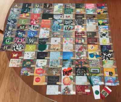 Starbucks 106 Complete Gift Card Set LIMITED EDITION 2014 NEW Never Swiped - Sold on eBay Aug, 27th 2019 for $104.00
