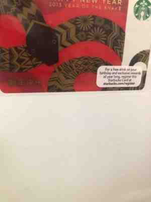Starbucks New Year 2013 Card Year Of The Snake With Envelope - Sold on eBay Sep, 3rd 2019 for $100.00